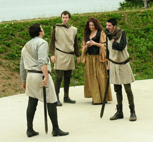 Nym, Bardolph, Mistress Quickly, Pistol