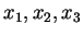 $ x_1,x_2,x_3$