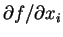 $ \partial f/\partial x_i$