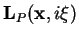 $ \mathbf{L}_P(\mathbf{x},i\xi)$